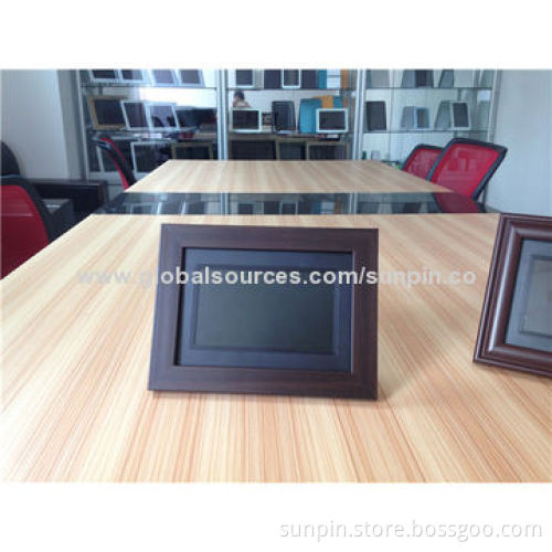 7-inch classical copy wood, single function digital photo frame, with 800*480 pixels resolution